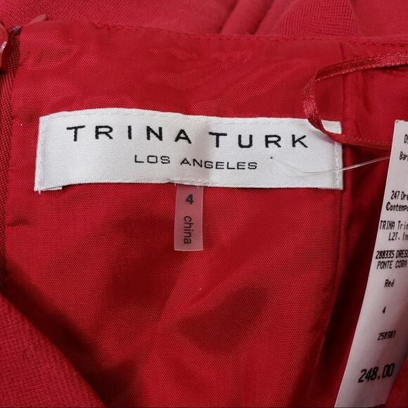 Trina Turk Ponte Cora Strapless Sheath Dress  NEW - Picture 9 of 11